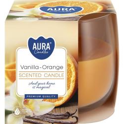 Bispol świeca zapachowa w szkle vanilla - orange