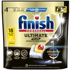 Finish Ultimate Plus tabletki do zmywarek Cytrynowe 18 sztuk