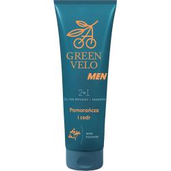 Green Velo MEN żel+szampon 2w1 250ml Pomarańcz i Cedr