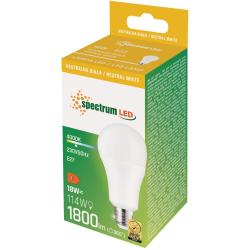 Spectrum LED GLS żarówka E27 18W biała