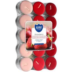 BISPOL podgrzewacze zapachowe 30szt strawberry