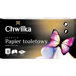 Chwilka papier toaletowy 3-war. 8 rolek 20 metrów biały