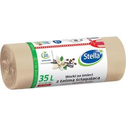 Stella worki zapachowe z taśmą ściągającą 35L/15szt. Vanilla Latte