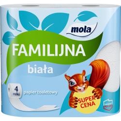 Mola Familijna papier toaletowy 2W, 4rolki biały