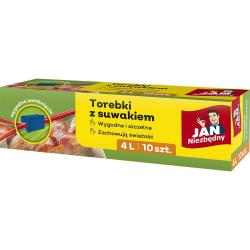 Jan Niezbędny torebki z suwakiem 4L box 10 sztuk