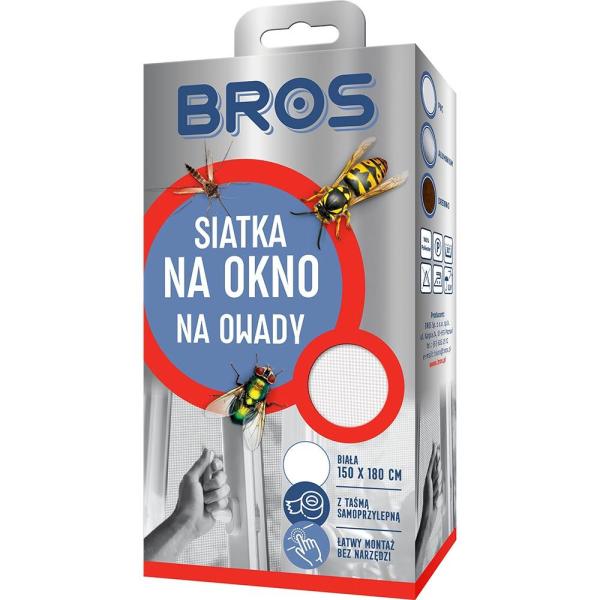 Bros siatka na okno BIAŁA 150x180cm