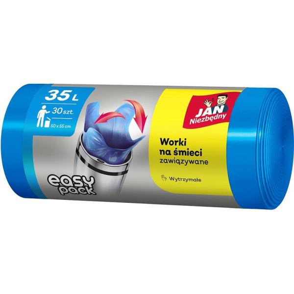 Jan Niezbędny worki HD Easy Pack 35L/30szt. niebieskie
