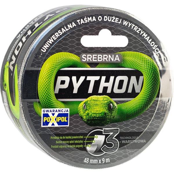 Python taśma 48mm x 9m srebrna
