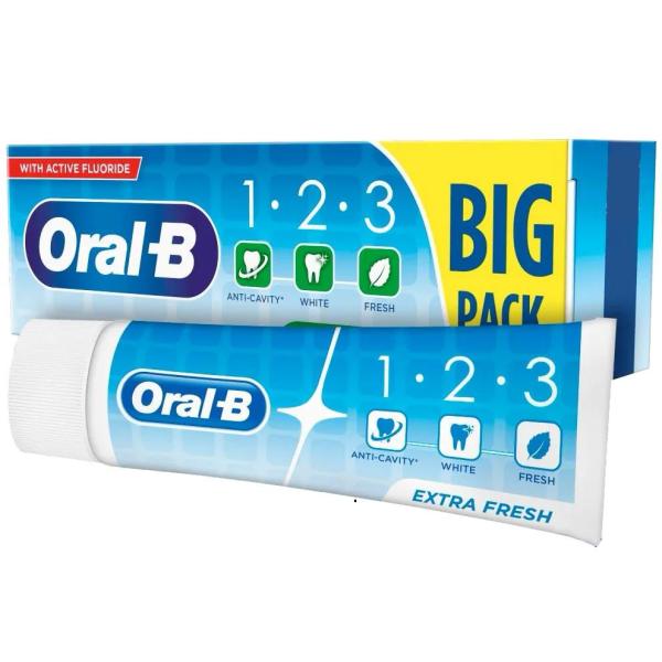 Oral B 1.2.3 Extra Fresh pasta do zębów 100ml Extra Fresh