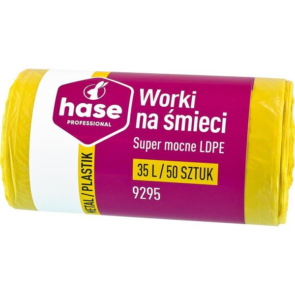 Ekosell worki LDPE 35L 50szt. żółte
