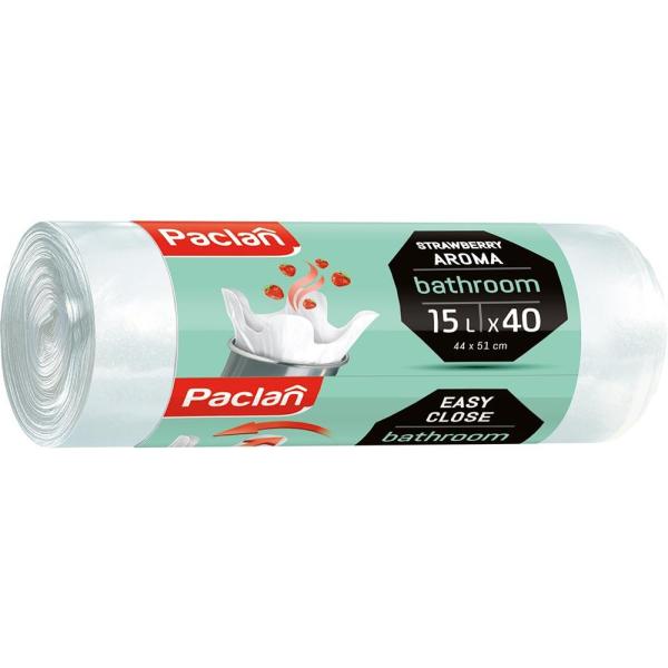 Paclan worki z uszami łazienkowe 15L/40szt. Białe