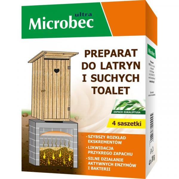 Bros Microbec środek do latryn i suchych toalet 4x30g