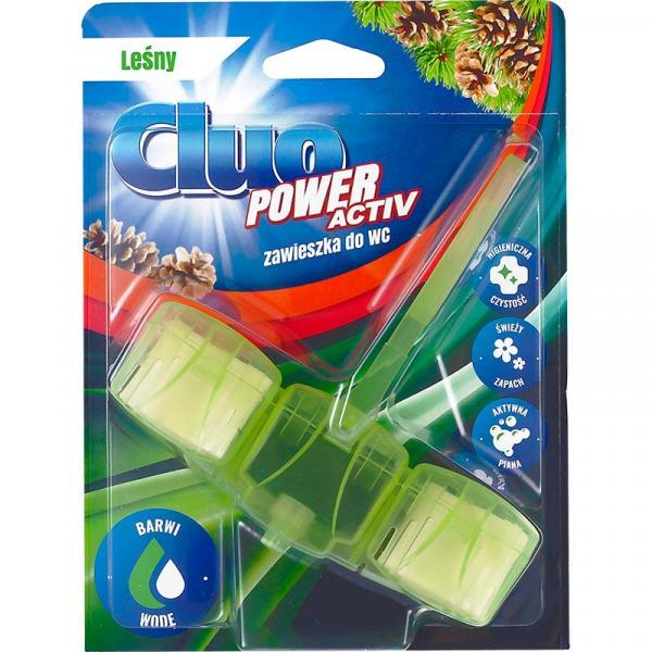 Cluo Power Activ kostka do WC barwiąca 45g Leśna
