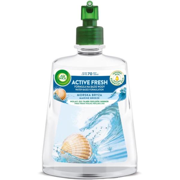 Air Wick Active Fresh automatyczny odświeżacz powietrza 228ml Morska Bryza zapas 