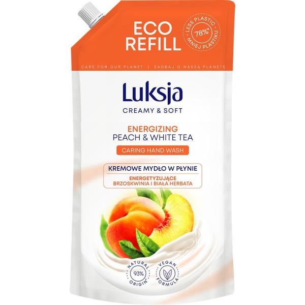 Luksja mydło w płynie Peach & White Tea 400ml zapas
