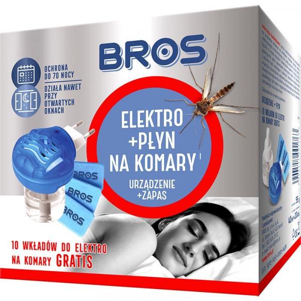 Bros elektro urządzenie + płyn na komary