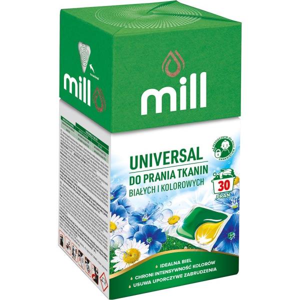 Mill kapsułki piorące 30 sztuk kartonik Universal
