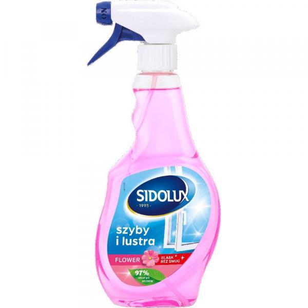 Sidolux Crystal 500ml Flower - płyn do szyb spray