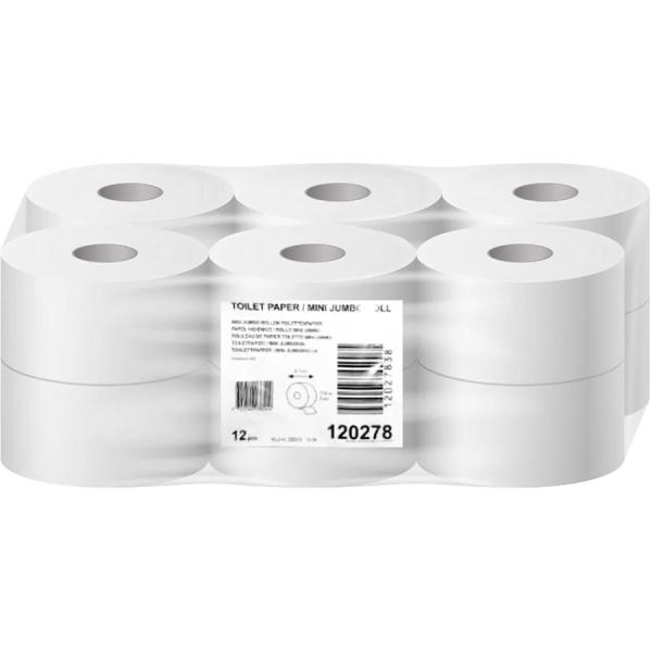 Tork papier Mini Jumbo 2-warstwowy 120278 12 rolek Biały
