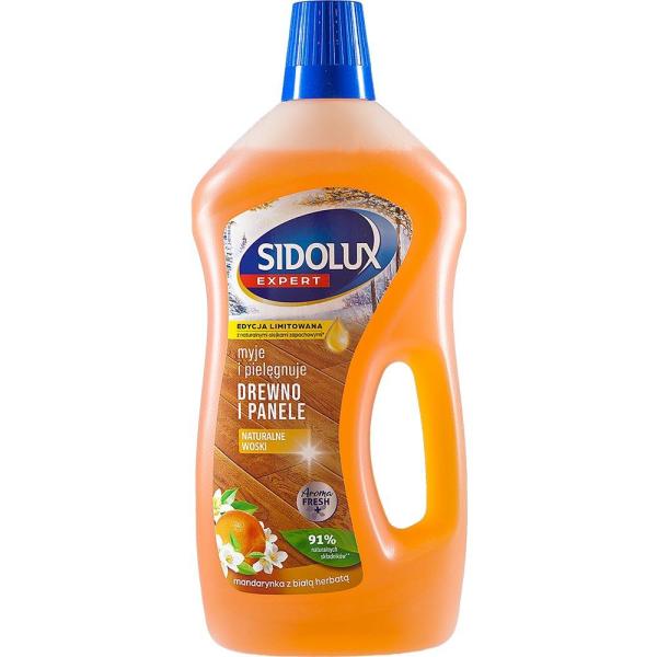 Sidolux Expert płyn do mycia paneli i drewna 750ml Mandarynka z Białą Herbatą