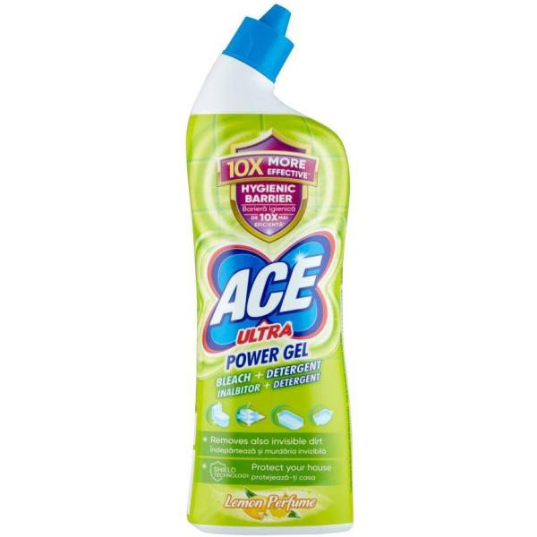 Ace Ultra Power żel do WC z wybielaczem 750ml Lemon Perfume
