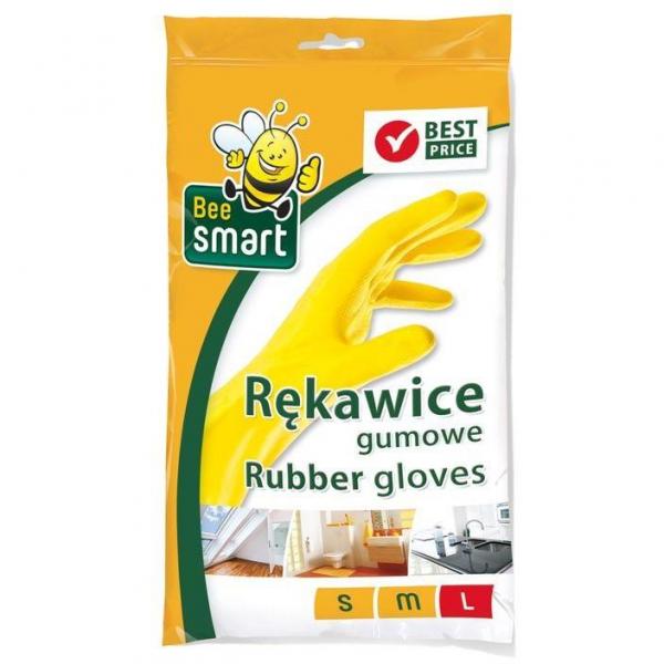 Bee Smart rękawice gumowe L żółte 2 sztuki (1 para)
