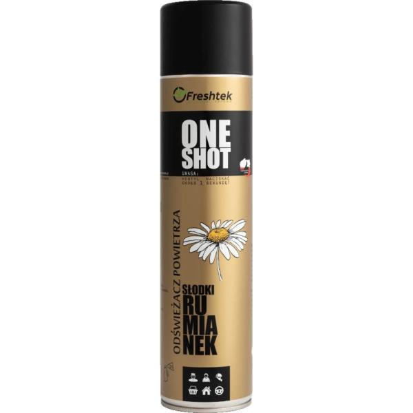 Freshtek One Shot odświeżacz powietrza w sprayu 600ml Słodki Rumianek