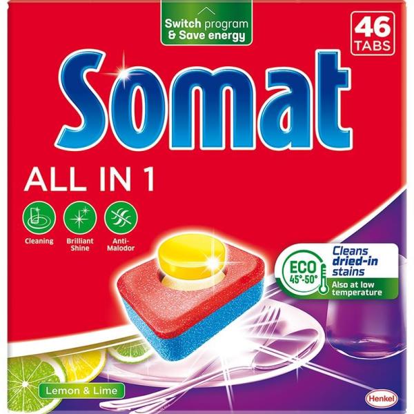 Somat All in 1 lemon & lime tabletki 46 sztuk
