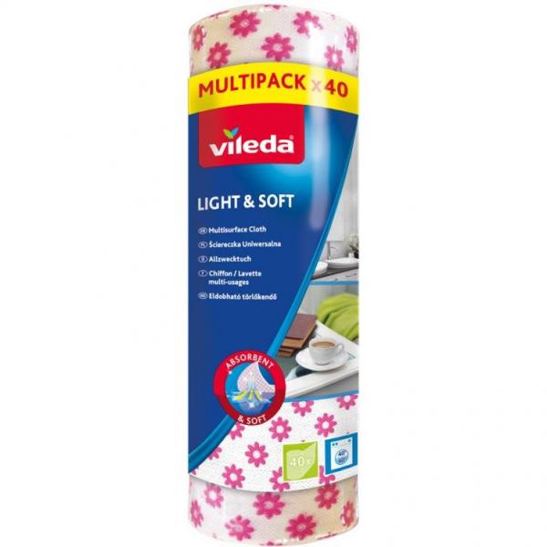 Vileda ściereczki na rolce Light&Soft 40szt