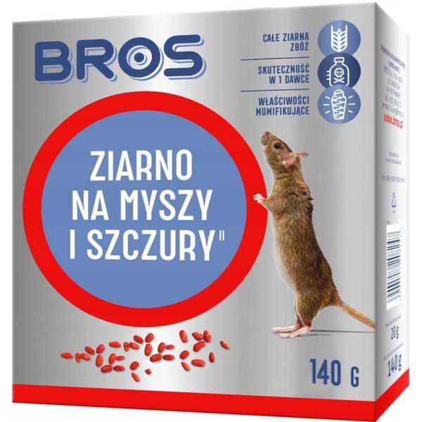 Bros ziarno na myszy i szczury 140g saszetka
