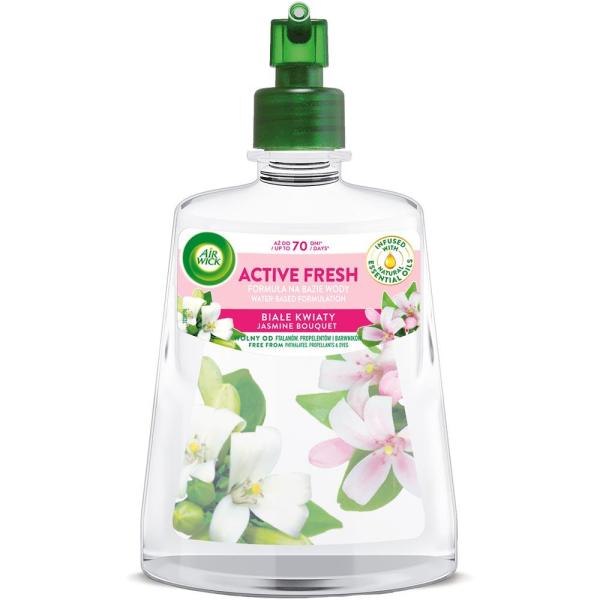 Air Wick Active Fresh automatyczny odświeżacz powietrza 228ml Białe Kwiaty 