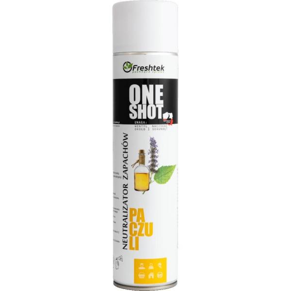 Freshtek One Shot neutralizator powietrza 600ml Paczuli
