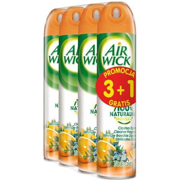 Air Wick Spray Anti Tabac odświeżacz powietrza 240ml 3+1
