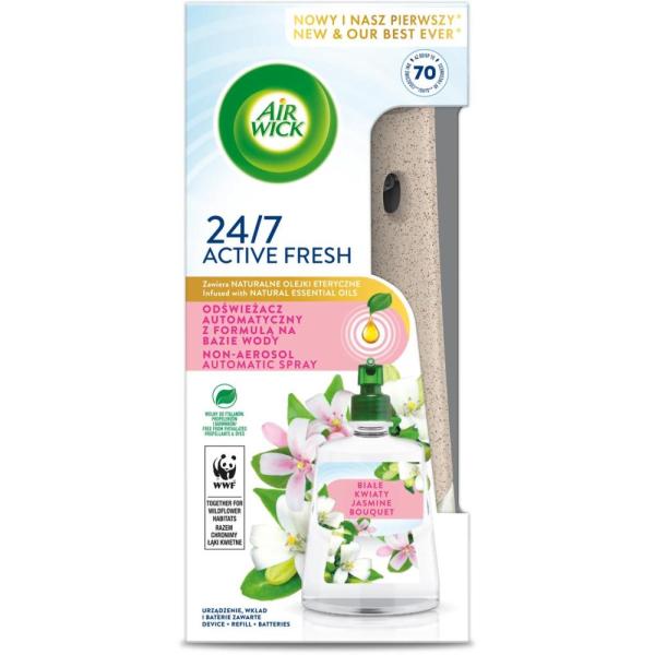 Air Wick Active Fresh urządzenie Białe Kwiaty & Jasmine Bouquet 