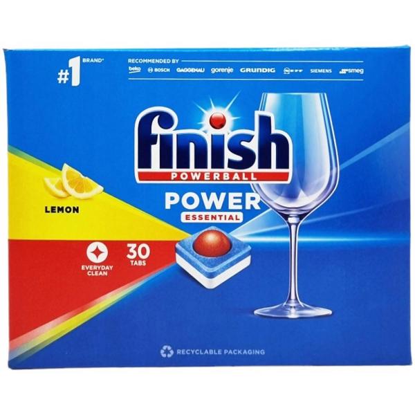 Finish Power Essential tabletki do zmywarek 30 sztuk Lemon
