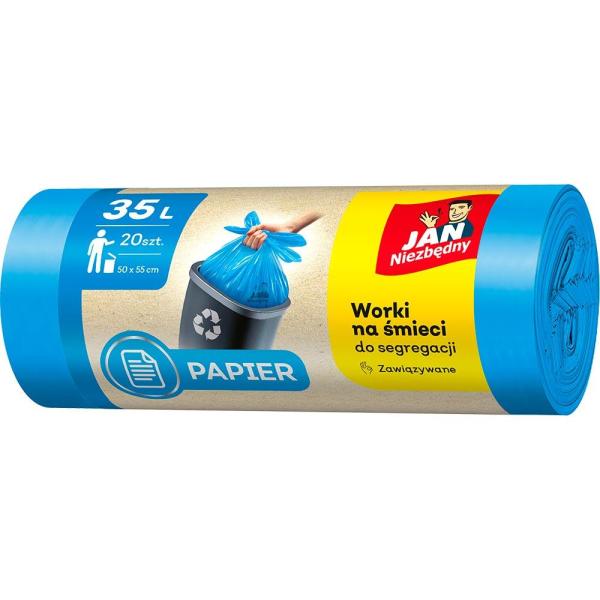 Jan Niezbędny worki do segregacji 35L/20szt. na papier