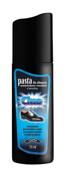 Cluo płynna pasta do butów samopołyskowa 70ml czarna