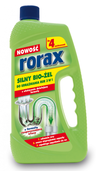 Rorax do udrożniania rur żel 1l