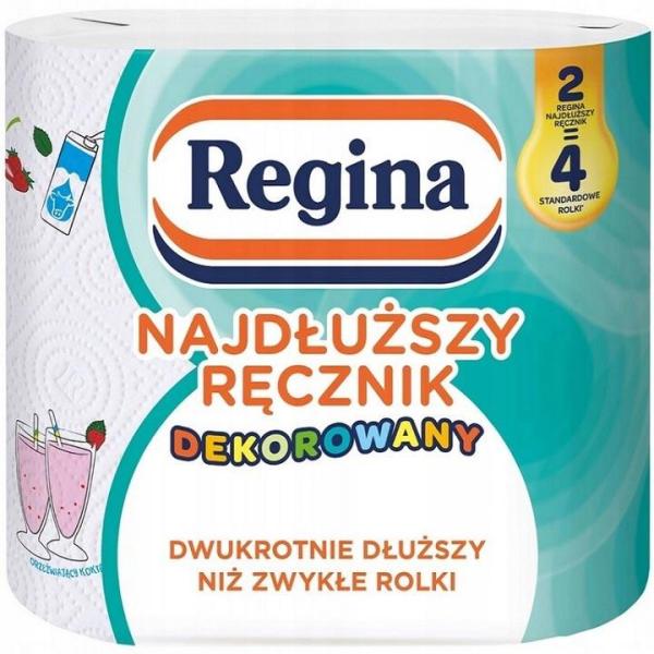 Regina ręcznik papierowy 2-warstwowy Najdłuższy Ręcznik z nadrukiem 2 sztuki