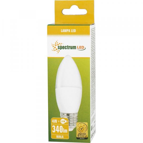 Spectrum LED żarówka świecowa E27 4W
