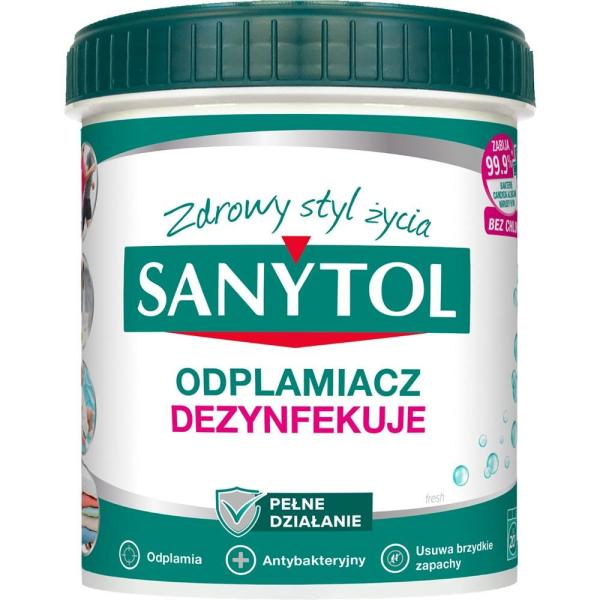 Sanytol Color odplamiacz w proszku 450g dezynfekujący
