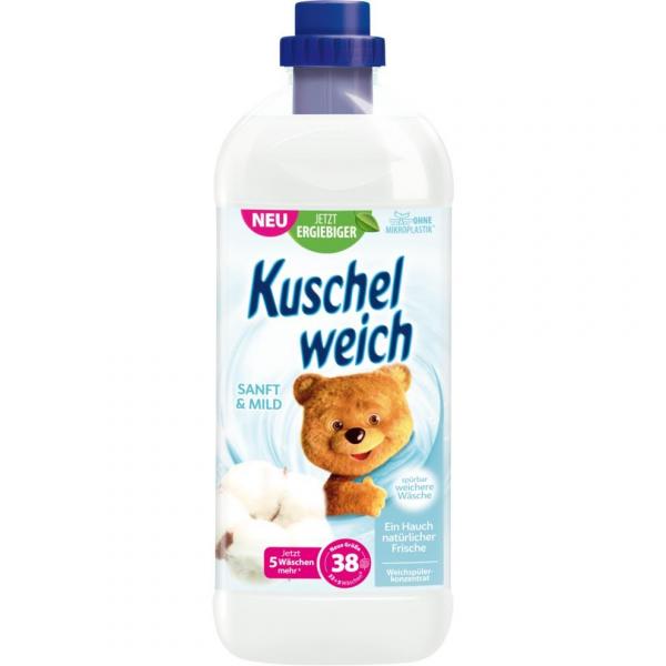 Kuschelweich płyn do płukania Delikatność & Łagodność 1L (38 prań)