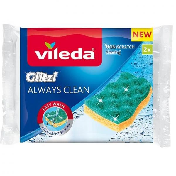 Vileda Glitzi Always Clean zmywaki wiskozowe 2 sztuki
