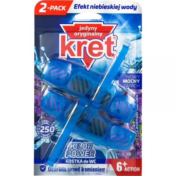 Kret kostka do WC Lavender Garden 40g 2 sztuki (barwiąca)
