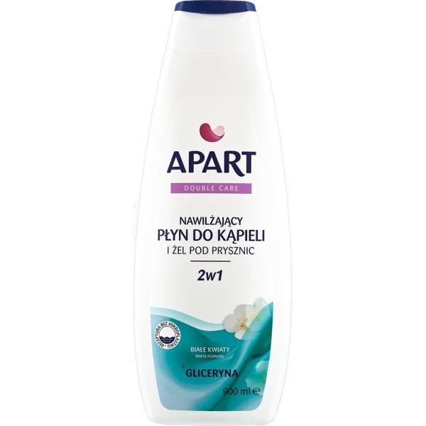 Apart Double Care żel pod prysznic i płyn do kąpieli 2w1 Białe Kwiaty 900ml 