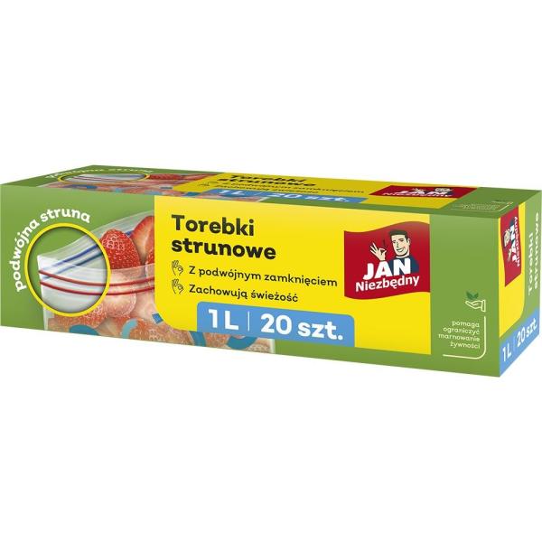 Jan Niezbędny torebki strunowe 1L, 20szt.