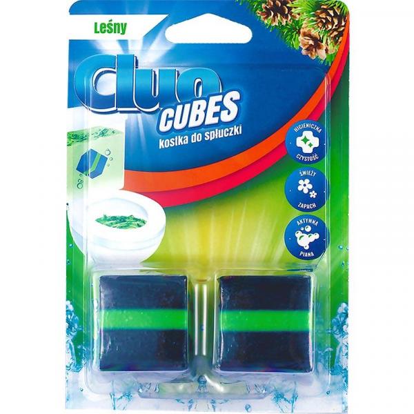 Cluo kostka do spłuczki kwadrat Cubes leśna 2x50g
