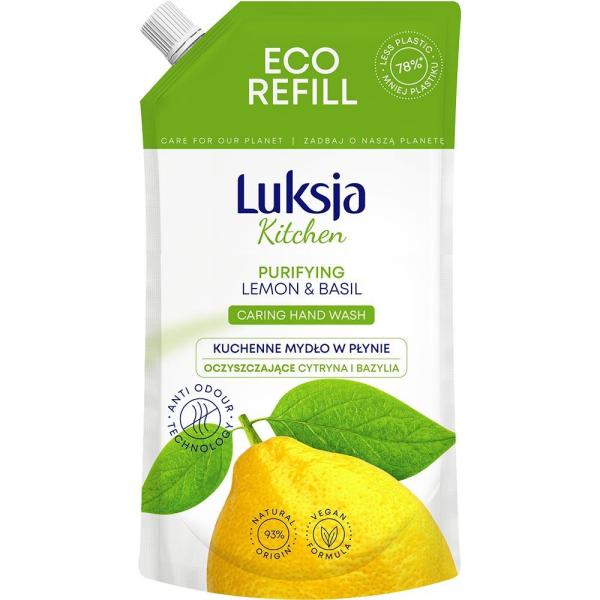 Luksja mydło w płynie kitchen zapas lemon & basil 400ml
