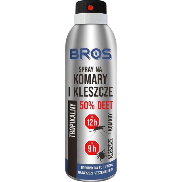 Bros spray na komary i kleszcze 50% DEET 90ml
