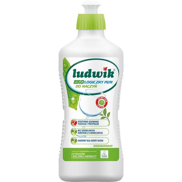 Ludwik Eco płyn do naczyń 900ml Cytrusy i Zielona Herbata
